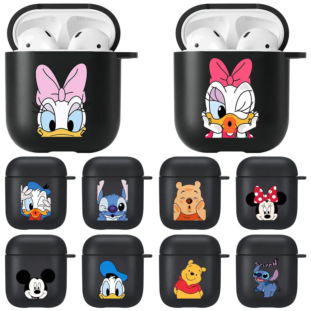

Disney Disney Cover AirPods Case For Apple AirPods 1 2 Black TPU Bluetooth Earphone Charging for AirPods 2 1 Box Casing Shell