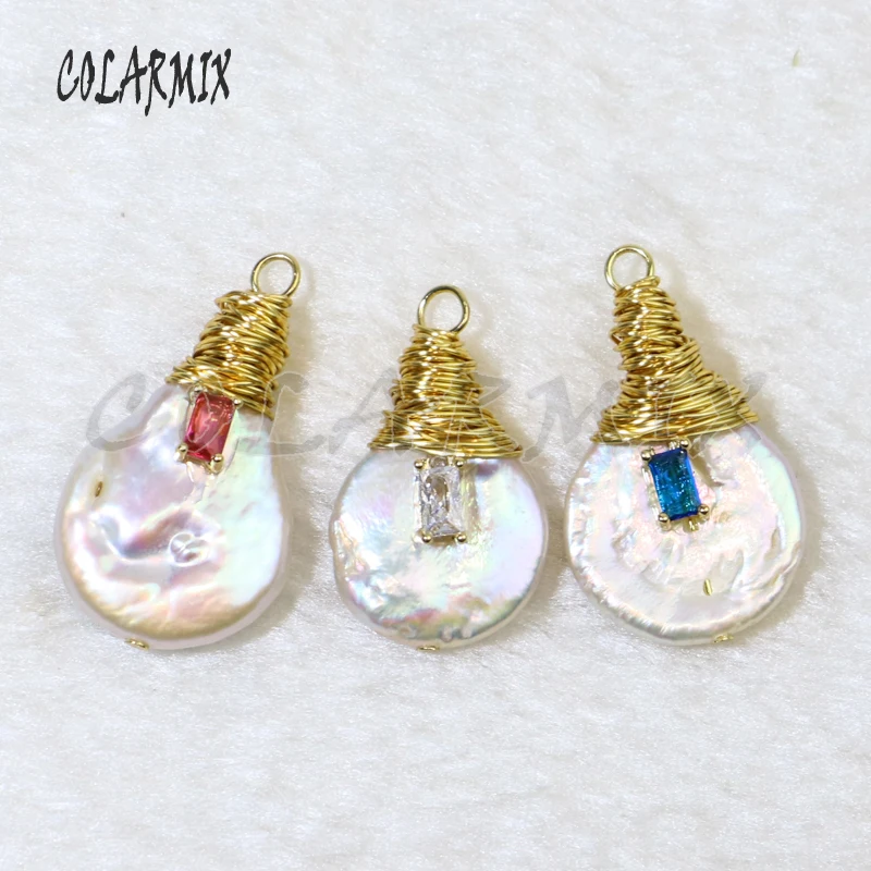 Бусины из циркония и жемчуга для ювелирных изделий 10 шт. | Украшения аксессуары