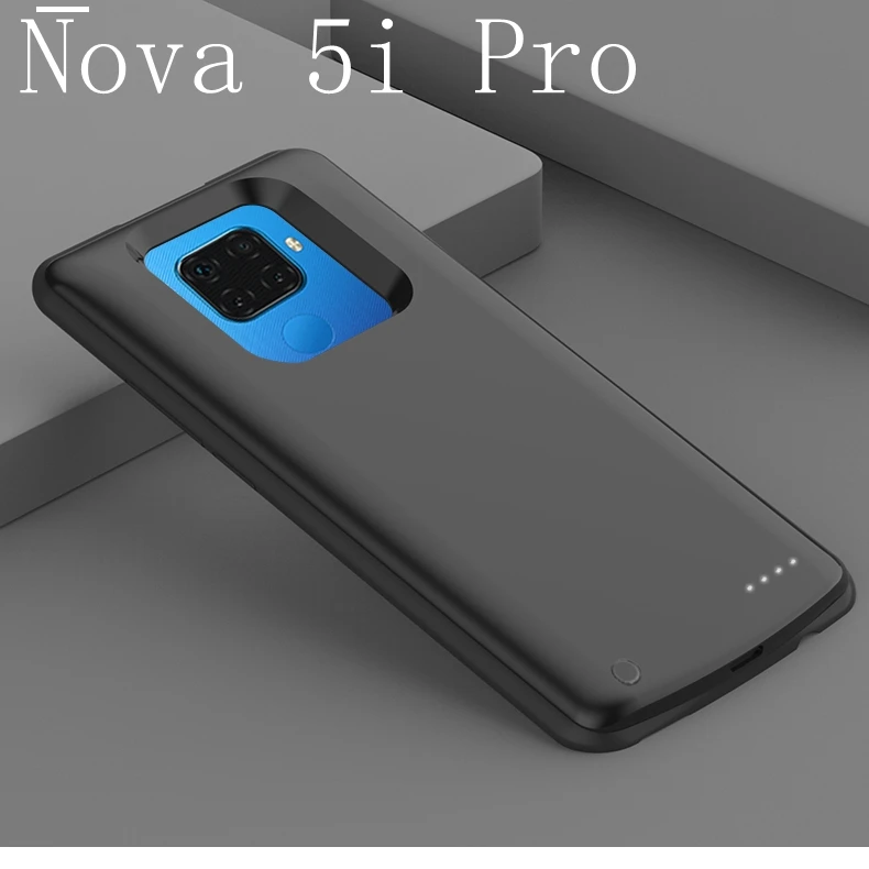 Nova 5i Pro Black 6500 мАч Внешний аккумулятор чехол для huawei Honor 9X Pro Nova 5i Pro 5 чехол для зарядки - Цвет: Nova 5i Pro Black