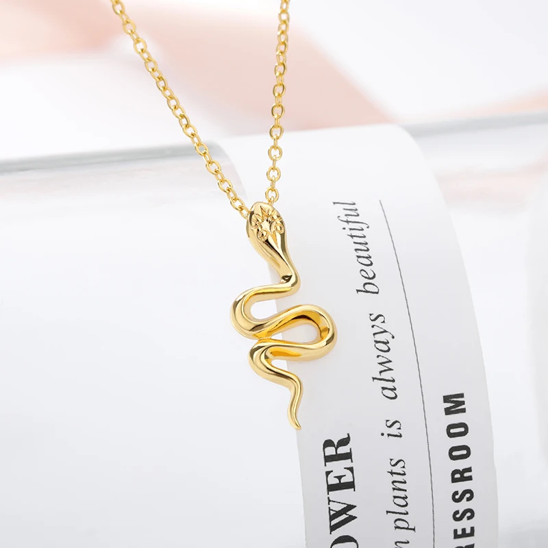 Ожерелье женское в виде змеи из нержавеющей стали | Украшения и аксессуары