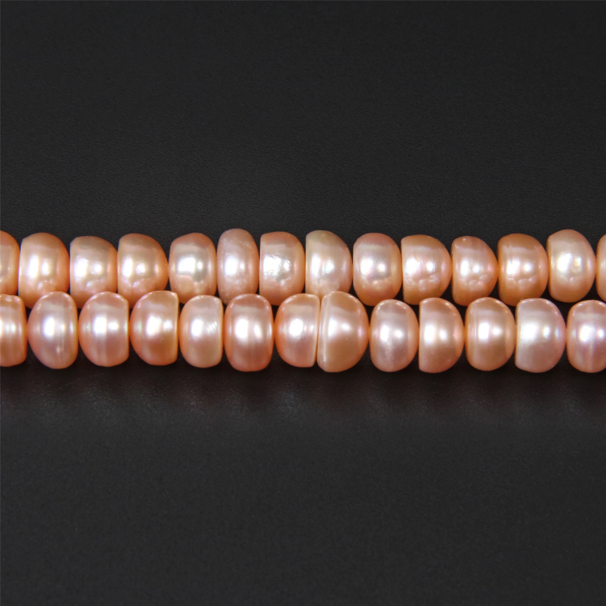 7-8 класс AAA безупречный блеск пресноводный розовый жемчуг бусины натуральные