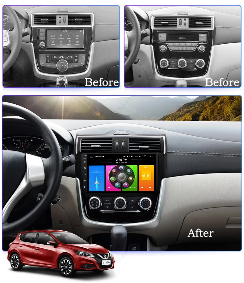 Автомагнитола 2din Android 10 0 GPS навигация для NISSAN pulsar 2016 головное устройство