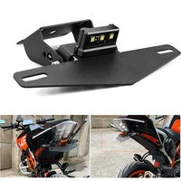 motorcycle modified parts license plate holder rear license plate holder with led light for ktm duke 125 250 390 200 2013 2019