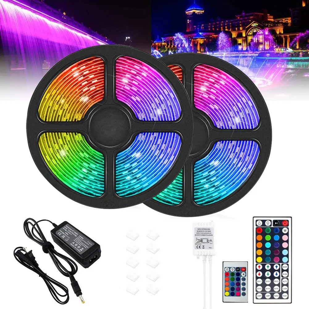 Новая горячая светодиодная лента RGB Водонепроницаемая световая полоса 10 м 300