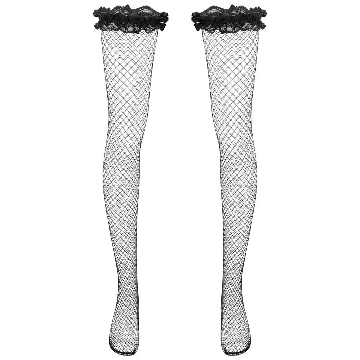 Чулки кружевные мужские чулки в сетку ажурные сетчатые выше колена |