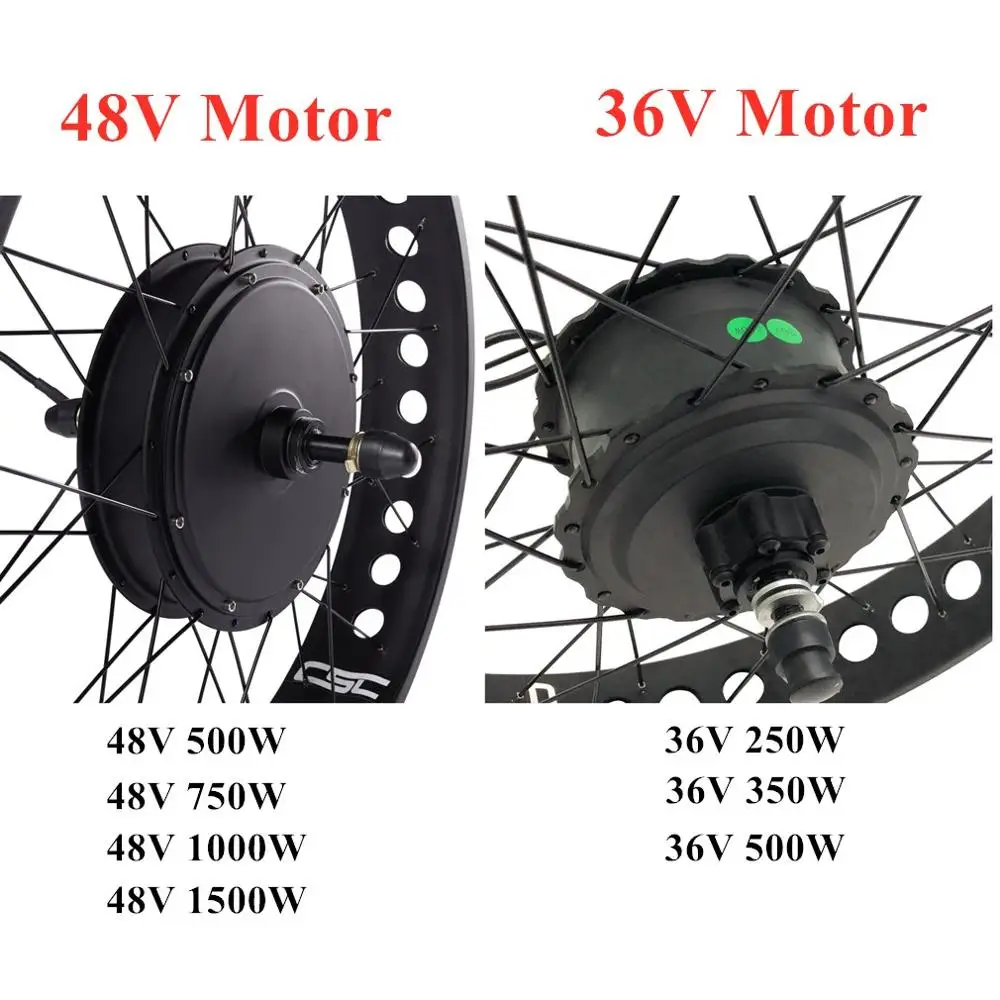 48V жира фара для электровелосипеда в Conversion Kit кгс 500/750/1000/1500W электрический Снежный