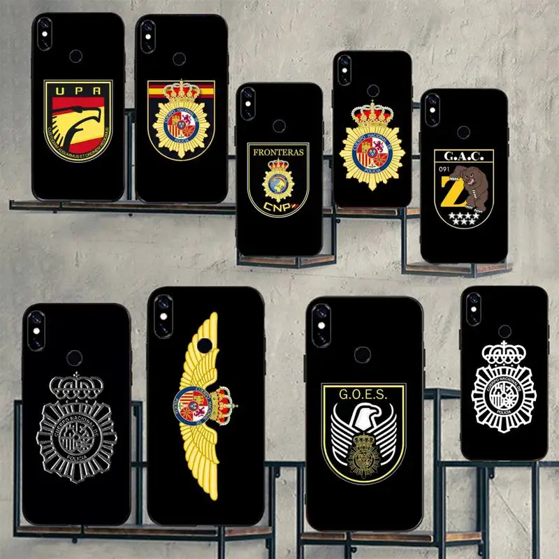 

Spain National Police logo Phone Cases For Xiaomi Mi Redmi Note 7 8 9 pro 8T 9T 9S 9A 10 Lite pro
