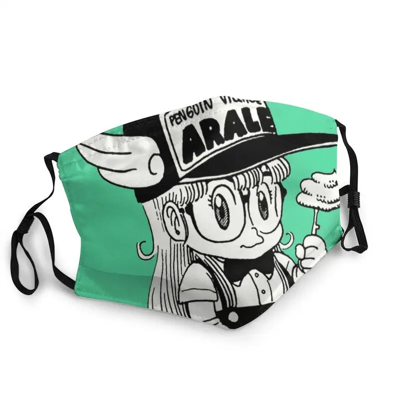 

Arale Norimaki Turd In A Stick Washable Face Mask Unisex Adult Dr. Slump Mask Dustproof Protection Cover Respirator Mouth Muffle