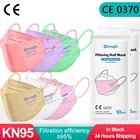 Маска для рыбы ffp2 для взрослых, маски kn95 сертифицированные Mascarilla FPP2, сертифицированная защитная маска FP2, маска CE0370 FFPP2, маски