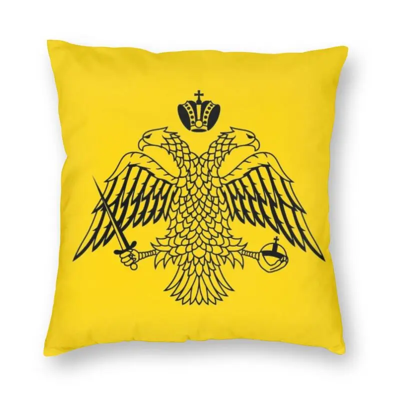 

Бархатная наволочка с императорским флагом греческих православных церквей 40x40