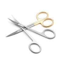 medical gold handle stainless steel 11 5 straightcurved ophthalmic fine stitching scissors instrument tool