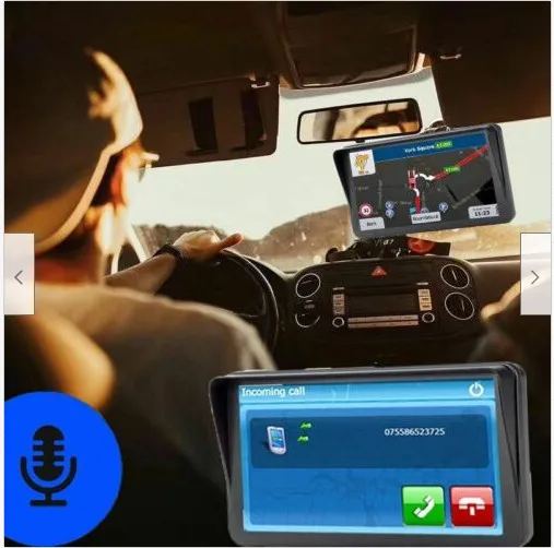 Bluetooth 9 дюймов автомобиль грузовик gps емкостной экран с AV-IN загружен Европа карта