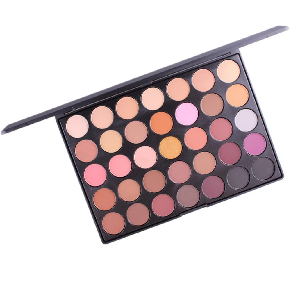 

35 Color Matte Pearl Eye Shadow Disc Nude Smoky Matte Metallic Shimmer Neutral Long Lasting Waterproof Powder Cosmetics Gift