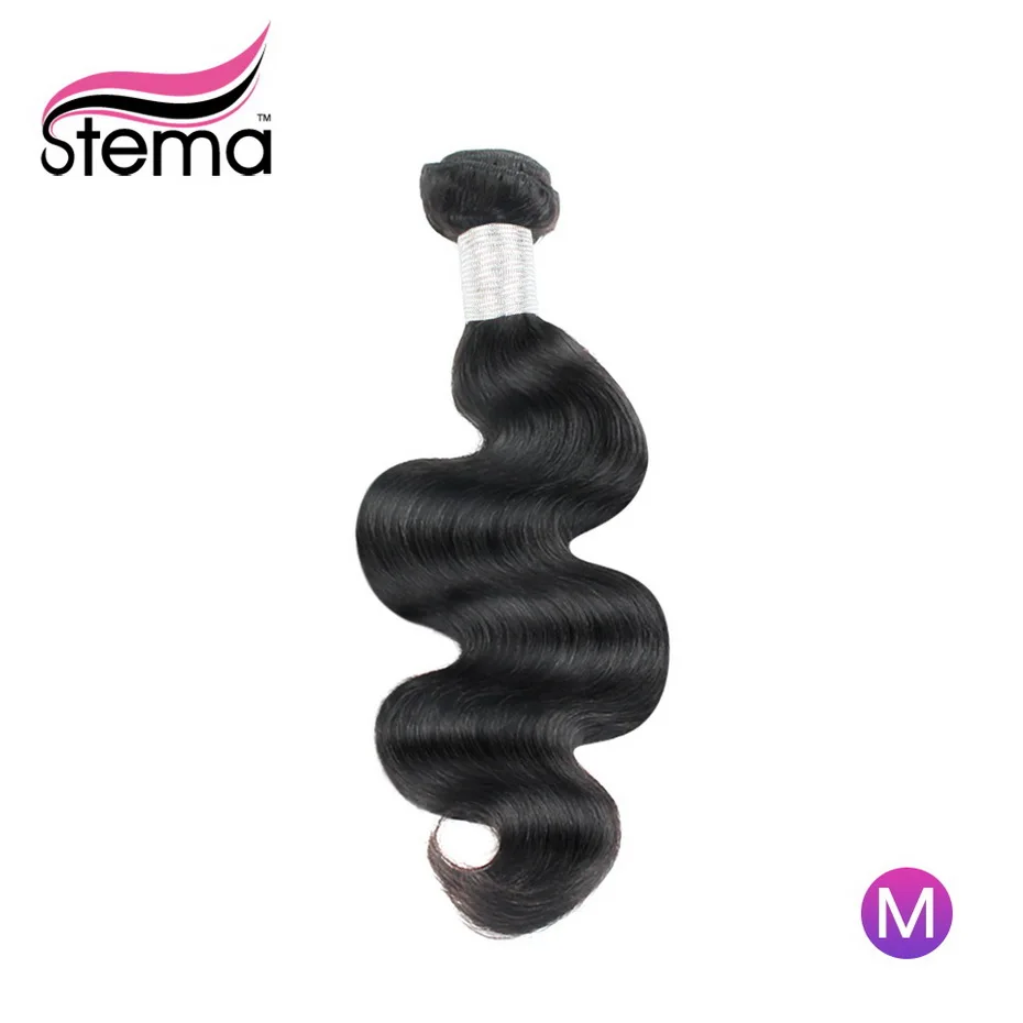 Малазийские волнистые пучки волос Stema 10-40 дюймов человеческих 100% Реми