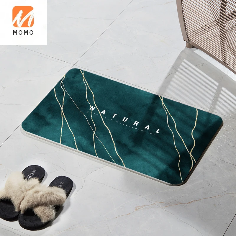 

Diatom Mud Absorbent Pad Anti-slip Foot Mat Quick Dry Toilet Bathroom Door Mat Toilet Diatom Soil Absorbent Pad High Quality