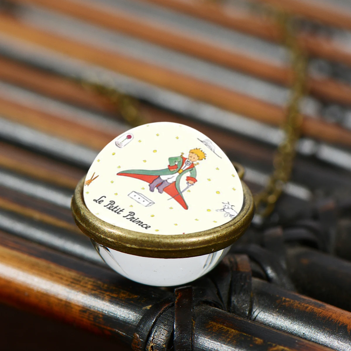 

SONGDA Le Petit Prince Double Side Glass Ball Necklace The Little Price Fox Rose Cartoon Printed Necklaces Pendants Kids Jewelry