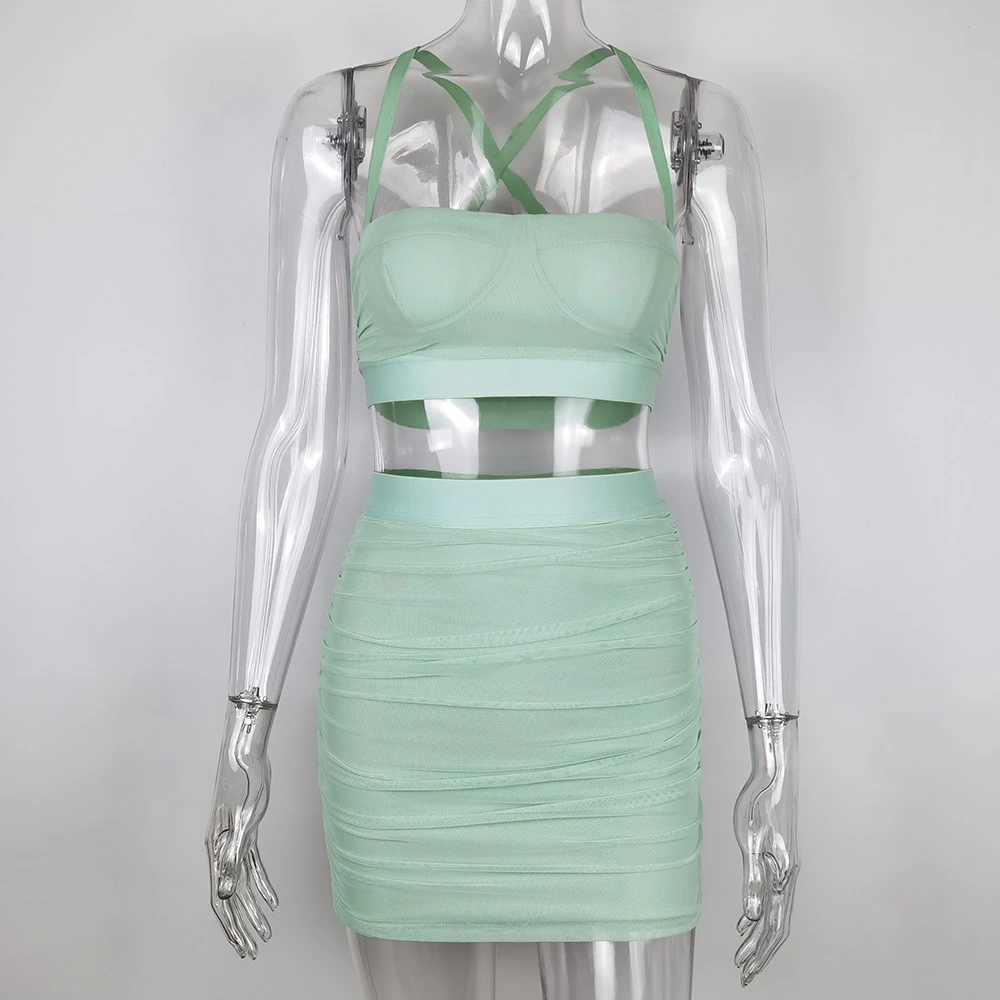 Однотонное облегающее платье с рюшами женские сетчатые сексуальные платья из