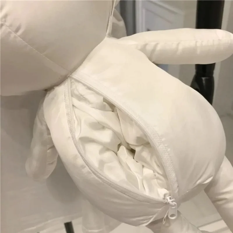 

T-shirt women 2020 summer ins hot with three-dimensional bear bag the same loose couple mid-length short sleeve shirt