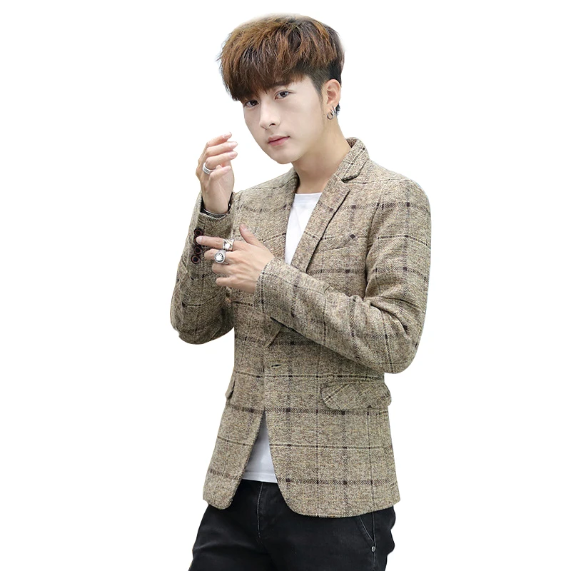 Новое поступление высококачественный мужской костюм пиджак на одной пуговице