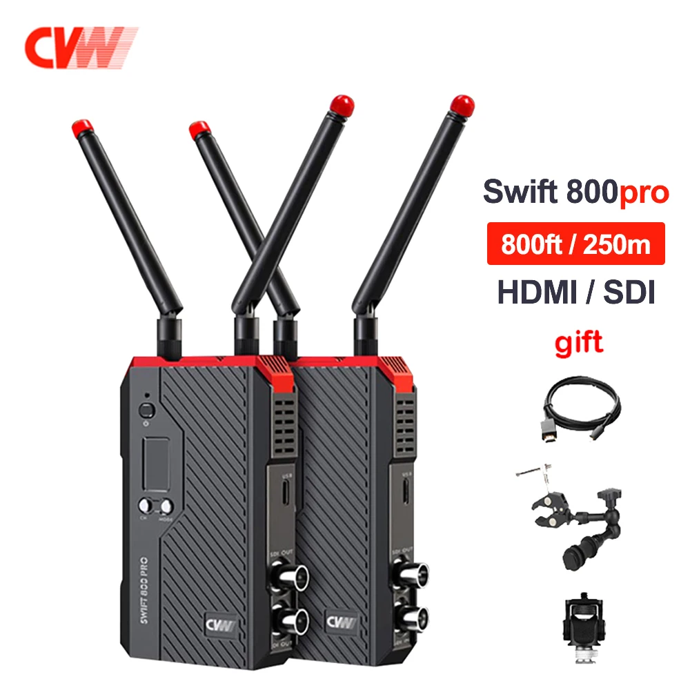 

CVW SWIFT 800pro 800ft Беспроводная система передачи видео HD-изображения HDMI HD SDI беспроводной передатчик приемник CVW 800 Pro