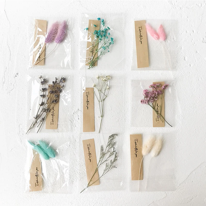 Сушенный цветочный Материал коробка искусственные цветы для скрапбукинга