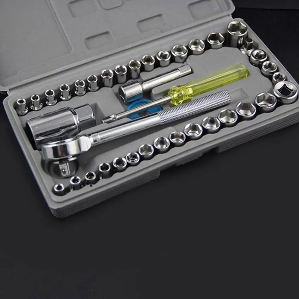 

40 Pcs/Set Automobile And Motorcycle Repair Tools Wrench Sleeve Combination Hardware Tool Sleeve Set
