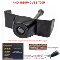 180deg fisheye ahd 19201080p car front view camera for ford edge 2015 2016 2017 2018 front grille camera ccd cvbs night vision