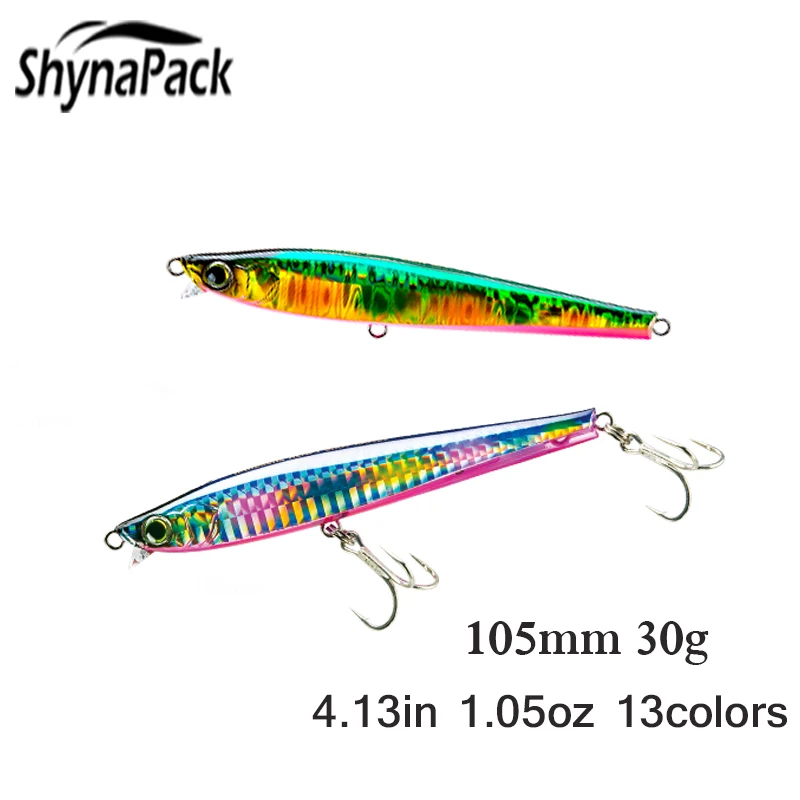 

1Pcs 105mm 30g 13 Colors Top Water Lure Sinking Minnow Lure Carp Fishing Wobbler Swimbait Tackle Fly Fishing Accessories
