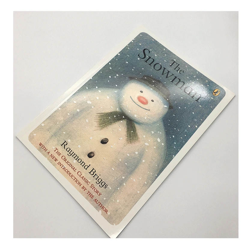 Детская книжка раскраска с изображением снеговика Обучающие английские книги