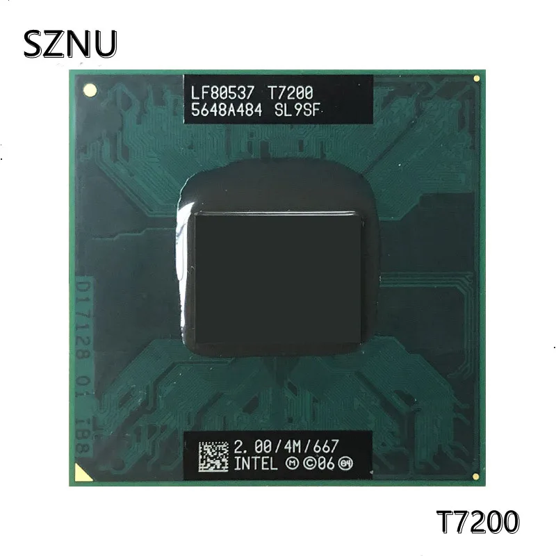 Оригинальный процессор Intel Core 2 Duo T7200 разъем ЦП 479 (4M кэш/2 0 ГГц/667 МГц/двухъядерный)