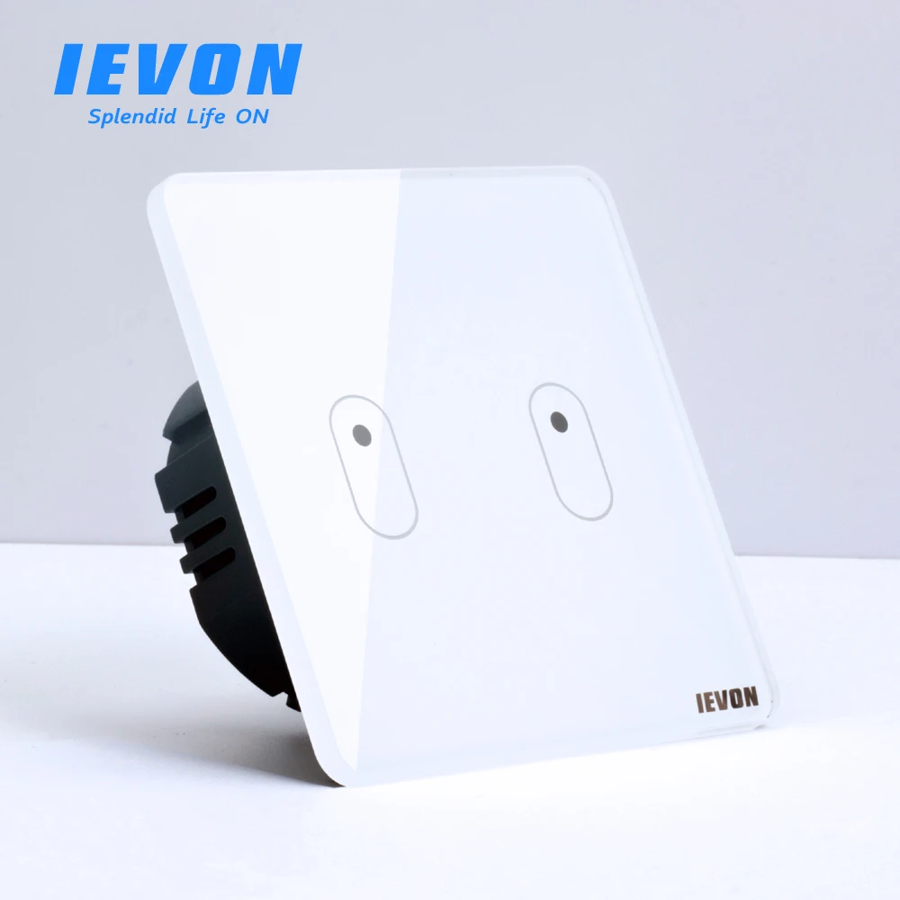 Закаленное Стекло Панель настенный сенсорный выключатель Сенсор переключатель