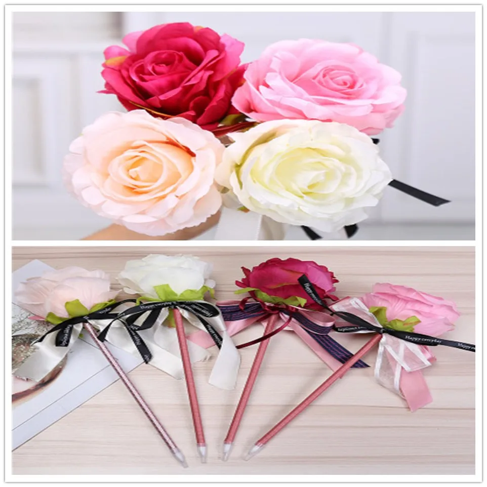 Новый творческий подарок на день Святого Валентина с бантом шариковая ручка мода