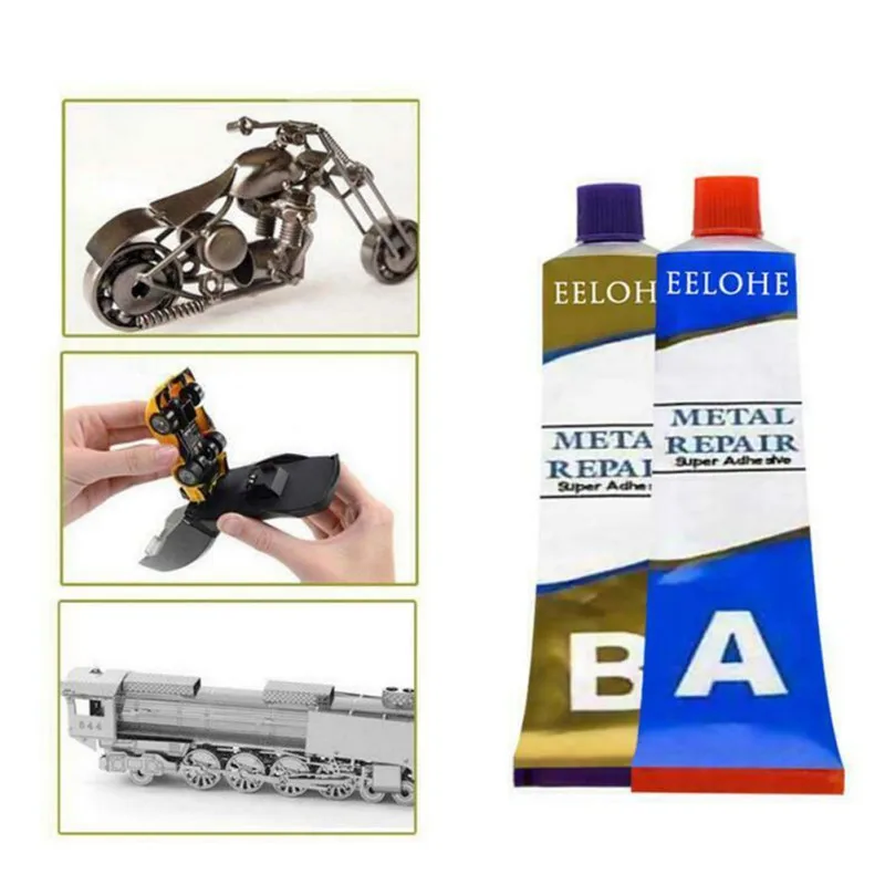 

100g A+B Metal Repairing Adhesive Super Glue Iron Steel Colle Super Glue Tres Puissantes Leakage Plugging Welding Glue Super