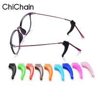 10 pairs solide color high quality silicone anti slip holder for glasses accessories ear hook sports eyeglass 12 color