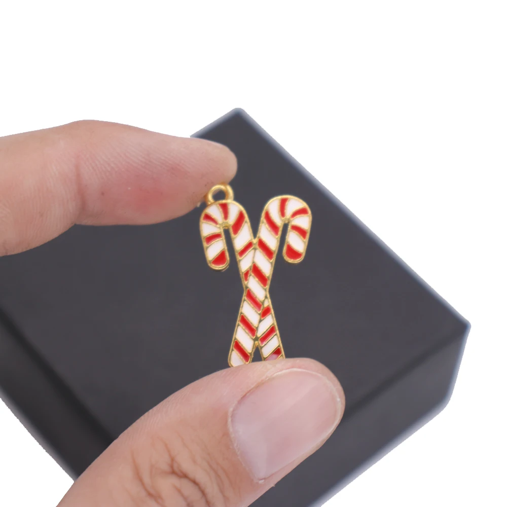 Abadon цинковый сплав металл эмаль цвета Рождество трость очарование греческая