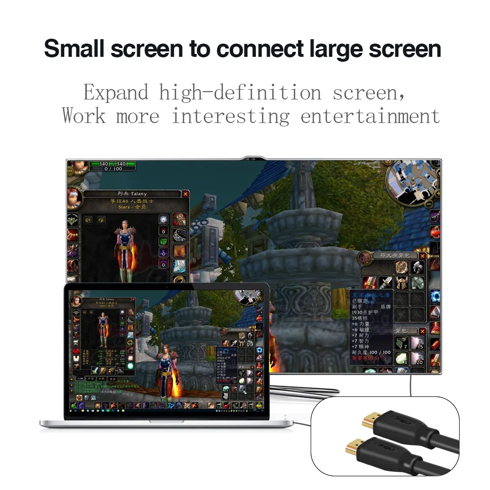 Кабель HDMI в 2 0 4k HD 1080P 3D высокоскоростной адаптер для ТВ проектора компьютера 1 м 5 3