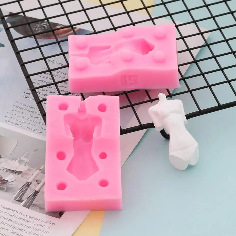 50-914 Кукла средства ухода за кожей 3D силиконовая форма для фонданов, шоколада для декорирования торта глины пресс-форма для мужские и женские DIY Инструменты для выпечки для свадьбы - Цвет: 50-914