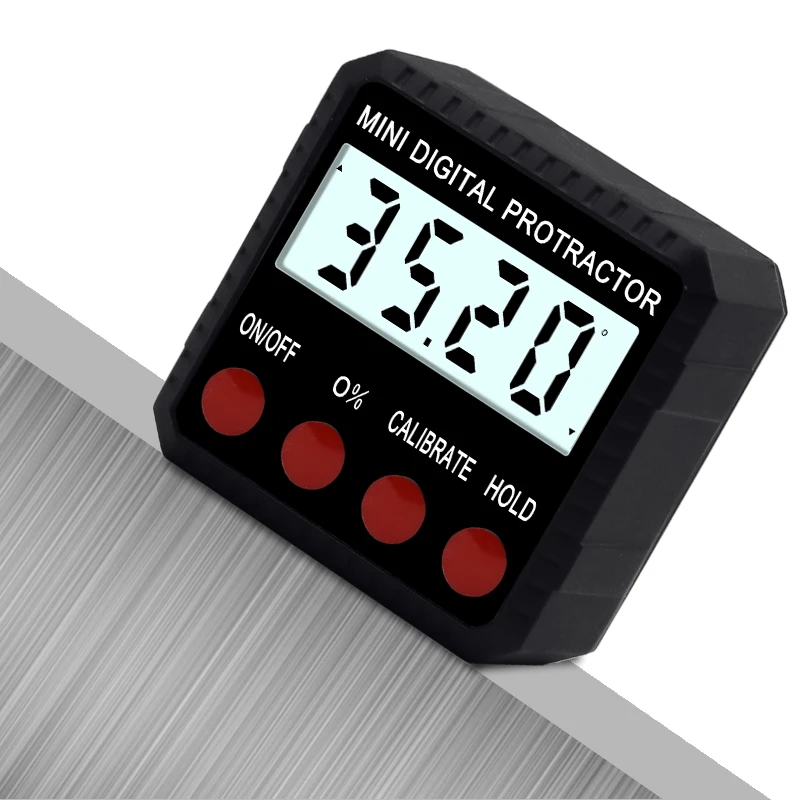 Zinc alloy mini digital inclinometer horizontal level angle ruler box protractor | Инструменты