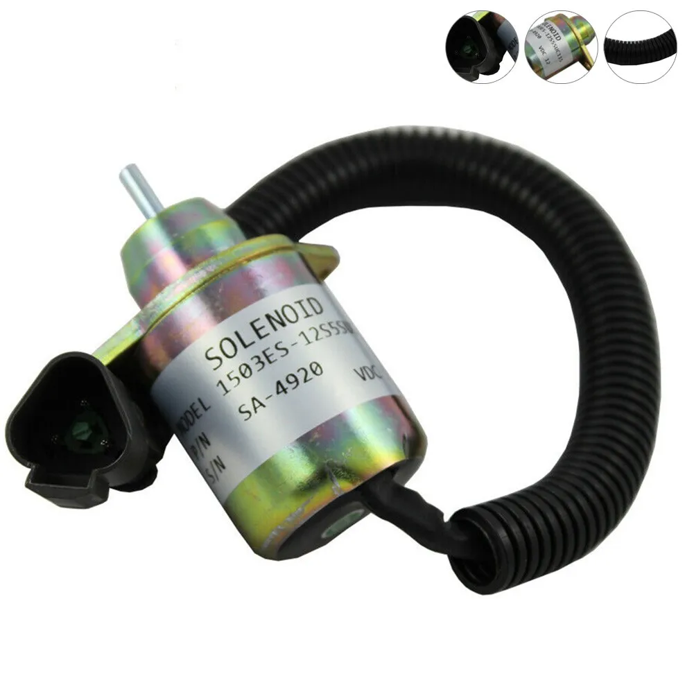 

1pc New Stop Shut Off Solenoid Valve TK 41-6383 For Yanmar Engine Thermo King Engines Components Valves Replacement Acessories