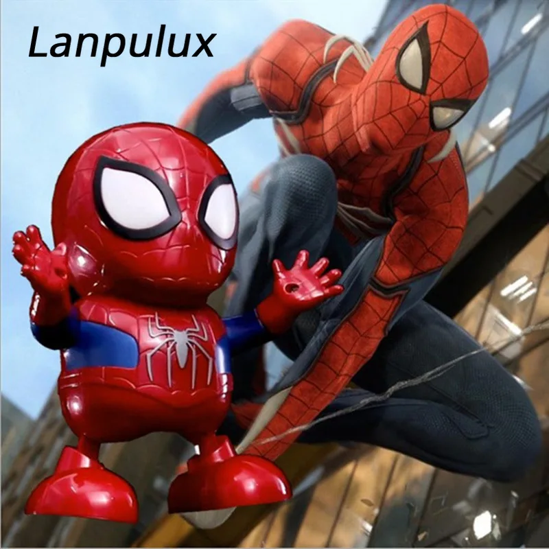 Lanpulux Железный Человек Робот Детская лампа Marvel светодиодный светильник s музыка танец детский ночной Светильник s креативный светильник
