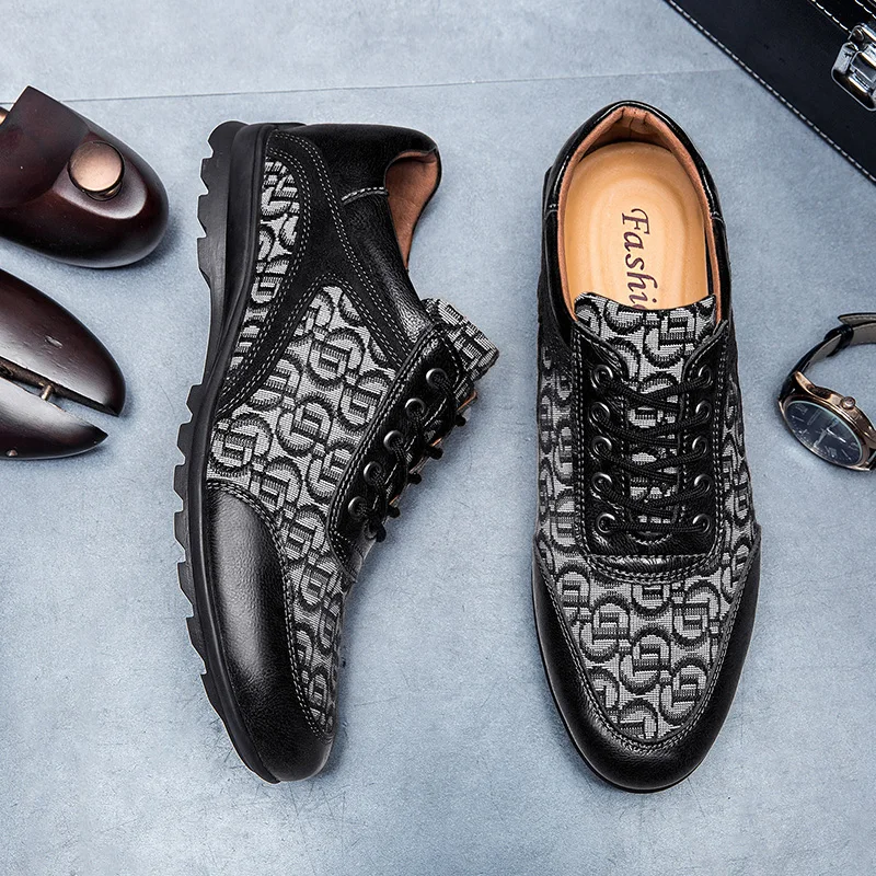 

Men Training Breathable Golf Shoes Big Size 39-48 Anti Slip Outdoor Jogging Walking Shoes Golfers Black Brown Golf Sneakers