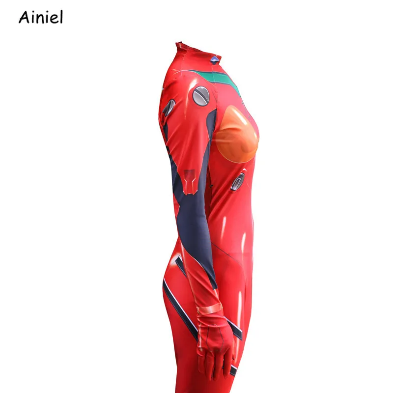 Ainiel аниме ЕВА АСУКА Лэнгли Косплэй костюм неоновое боди зентай-костюм комбинезон