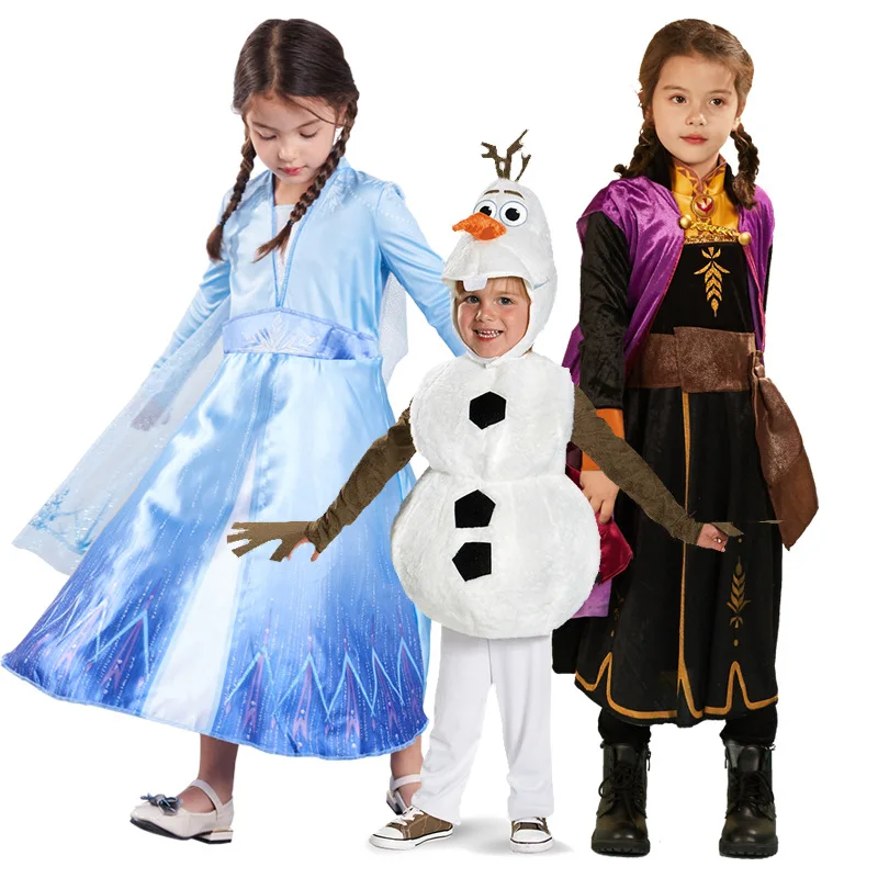 

Новинка; Disfraz Froz II; Костюм принцессы Эльзы и Анны; Детские платья для девочек; Вечерние платья с единорогом; Vestidos De Beautiful Princess Hair