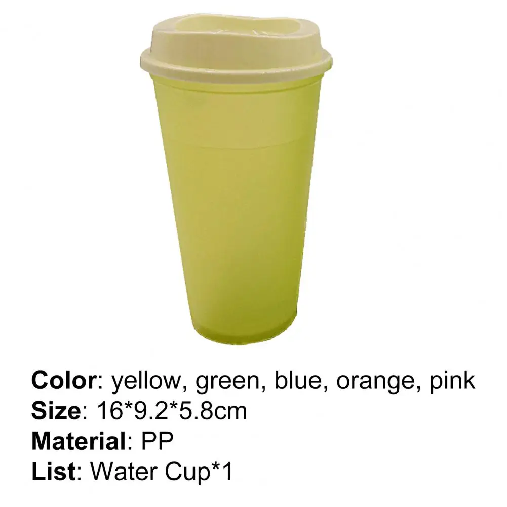 

Water Mug Eco-friendly Anti-deform PP Color Changing Coffee Mug for Home Drinking Cup Outdoor Portable Drinkware Water Cup