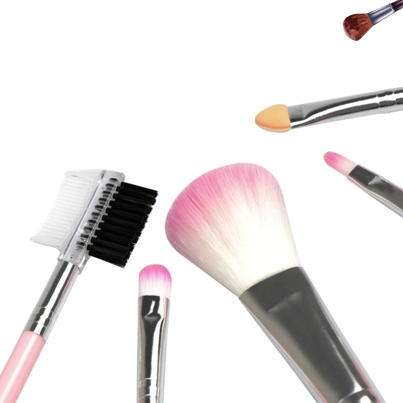 5 шт. инструмент для макияжа розовые кисти набор глаз губ комплект Набор румян