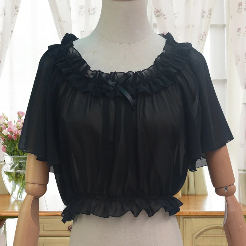 Черно белая женская блузка корсет с открытыми плечами укороченный топ оборками