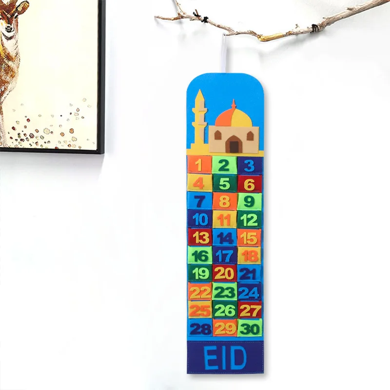 

Eid Mubarak Decor Ramadan Mubarak Stof Countdown Kalender Ramadan Decoraties Voor Huis Moslim Ramadan Kareem Feestartikelen