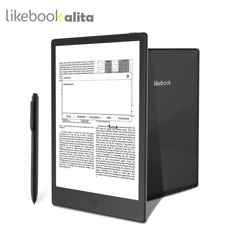 BOYUE Новинка 10,3 дюймов LIKEBOOK ALITA электронная книга 10,3 плоский экран слот для карт 4G/32G читалка android 6,0 электронная чернильная книга с ручкой