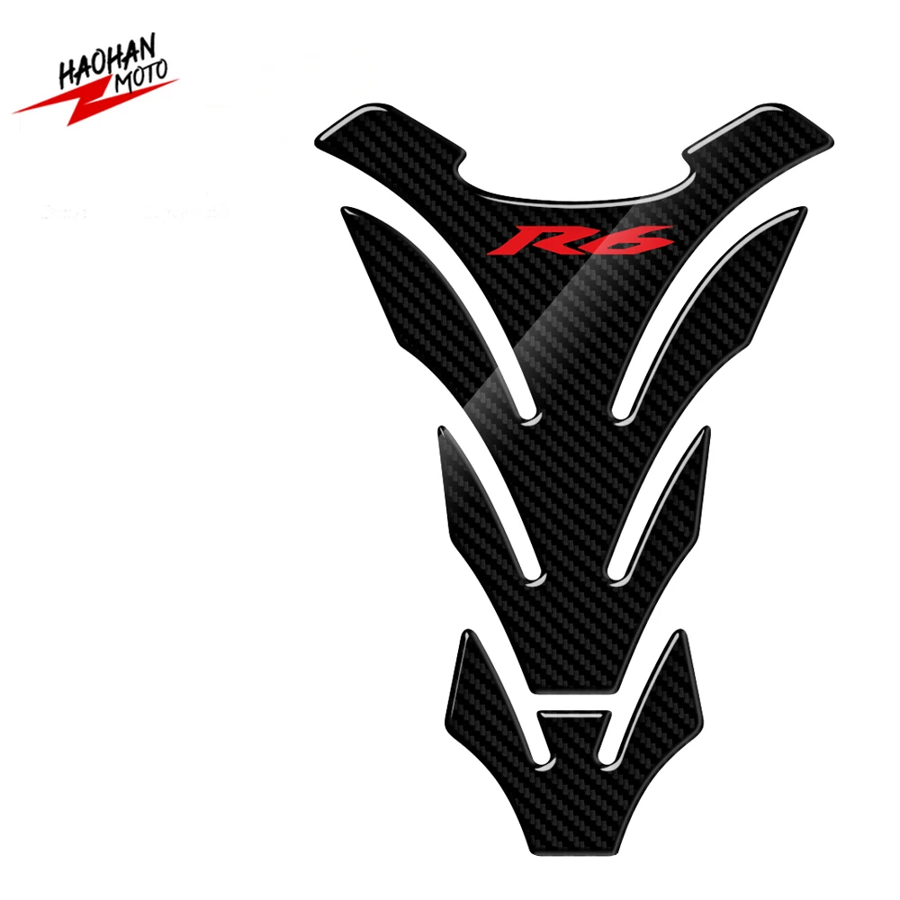 

Наклейки для Yamaha YZF-R6 R6 Tankpad, 3D углеродный вид, защитные наклейки на бак мотоцикла