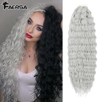 deep water wave twist crochet hair crochet braid ombre braiding hair extensions synthetic afro curls for women low tempreture